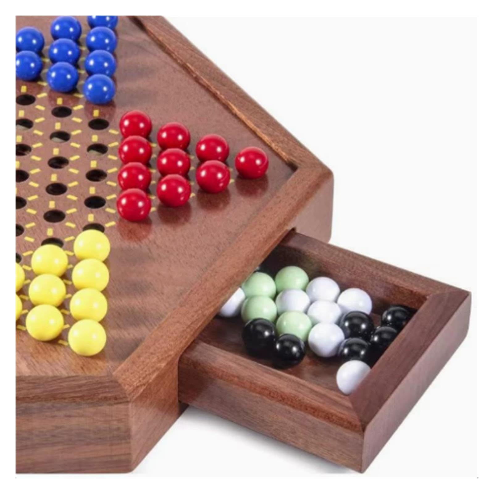 Set da gioco di dama cinese esagonale in legno massello Scacchi