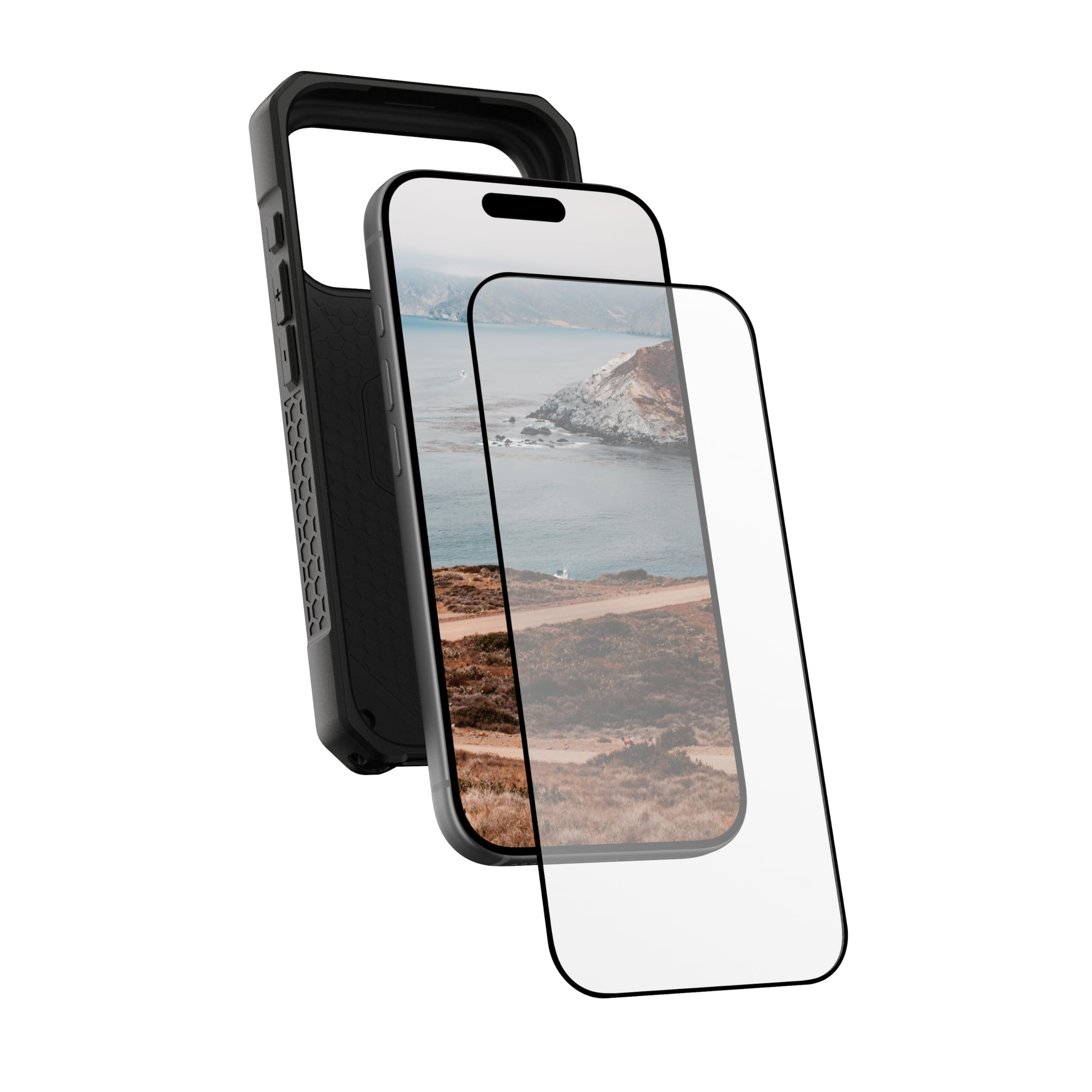 URBAN ARMOR GEAR Vetro protettivo per lo schermo iPhone 17 Pro | Vetro temperato doppiamente rinforzato | Perfetta aderenza | Resistente ai graffi | Rivestimento antimpronta