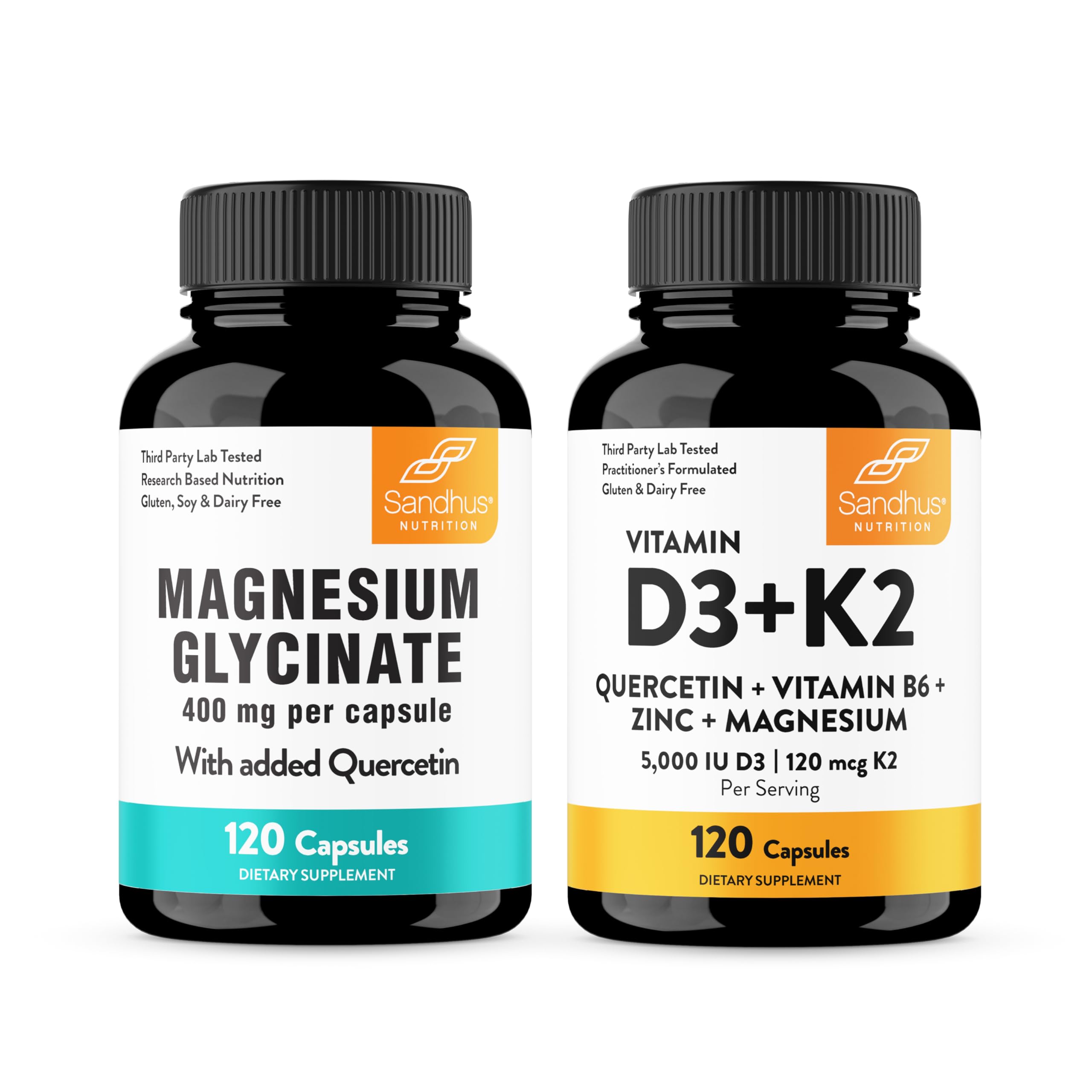 Amazon.com: Sandhu's Magnesium Glycinate & Vitamin D3 K2 with
