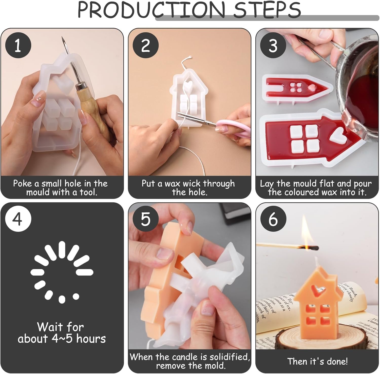 Stampo Per Candele In Silicone - SFERA COLATA | Con Le Api Distribuzione