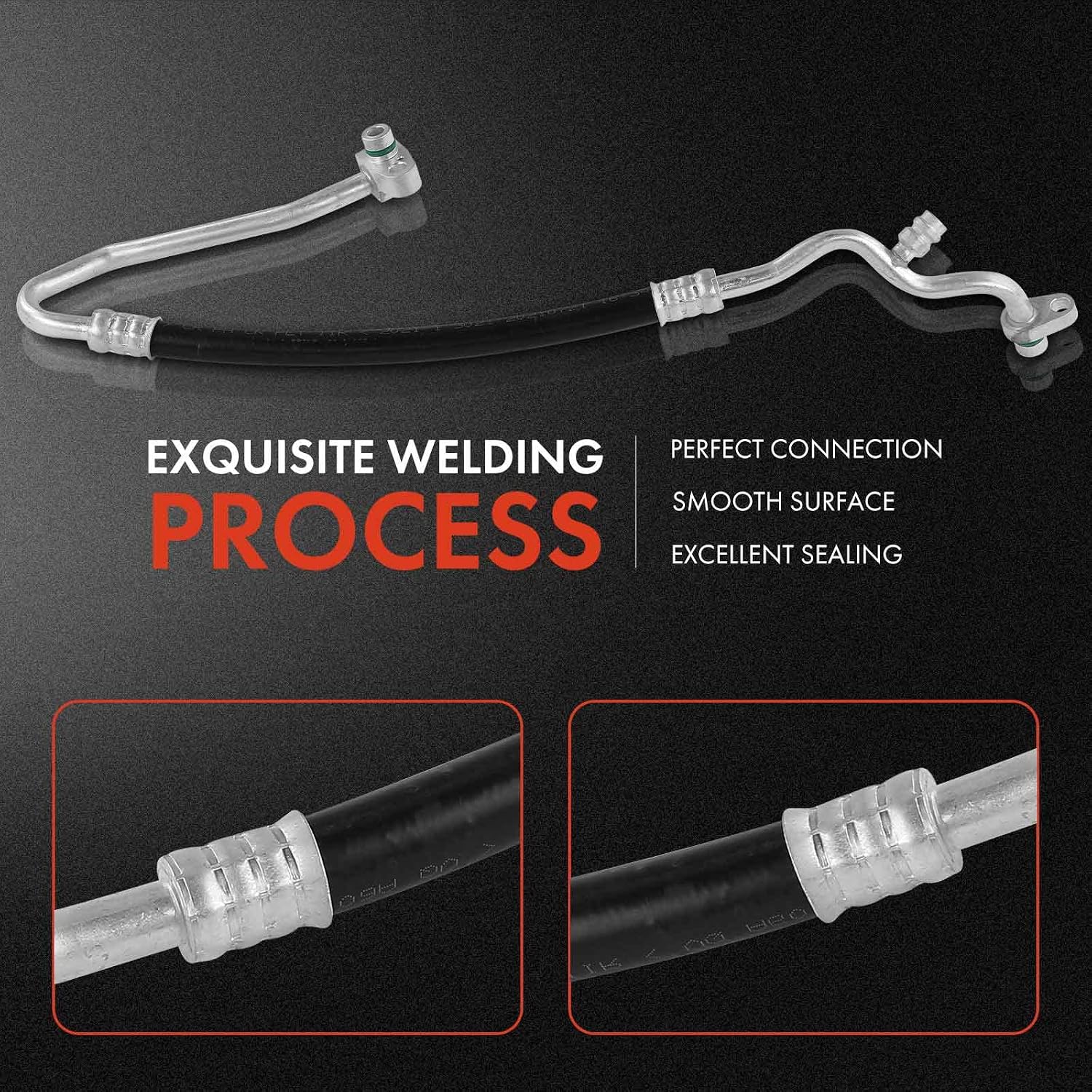 A-Premium A/C Discharge Line Hose Assembly Compatible with INFINITI G20 2000-2002 2.0L, Compressor to Condenser