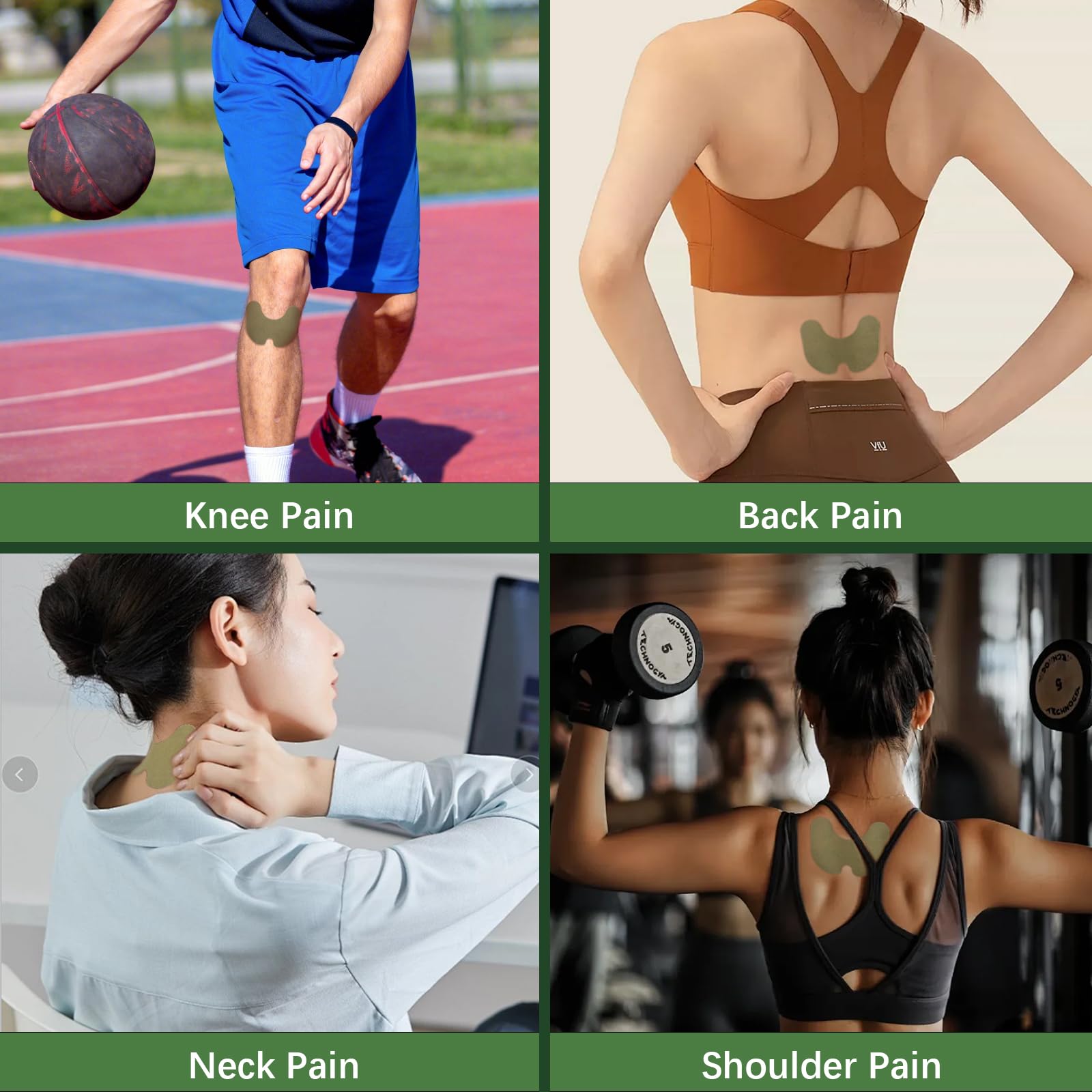 DEPOVTE 42 Pieces Knee Patches, Knee Relief Patches, Patches for Knees, Back, Neck and Shoulders (42) 4