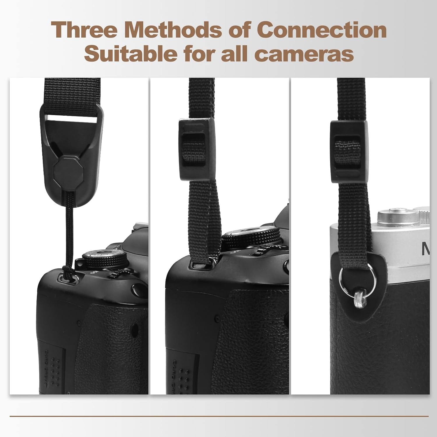 Adjustable Camera Neck Strap, Vintage Embroidered Shoulder & Crossbody Camera Strap with 4 Connection Ways, Anti-Slip Camera Strap for DSLR, Mirrorless & Camcorder, Travel & Outdoor Photography Gear