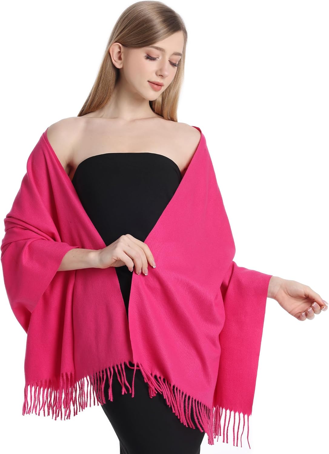 Sofier Pashmina Shawls And Wraps for Women for Evening Dress Warm Winter Scarf Wedding Bride Bridesmaid Gifts Cashmere Feel - Image 2