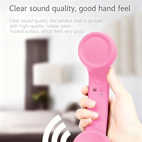 Miniatura 2 de Nuevo teléfono retro 2026 - Compatible con iPhone, Android, dispositivos USB-CTipo-C, tecnología retro clásica para llamadas claras (rojo-1)