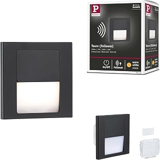 Paulmann 80001 LED Wandeinbauleuchte Tsaro eckig 80x36mm 1W 80lm 230V 2700K Schwarz