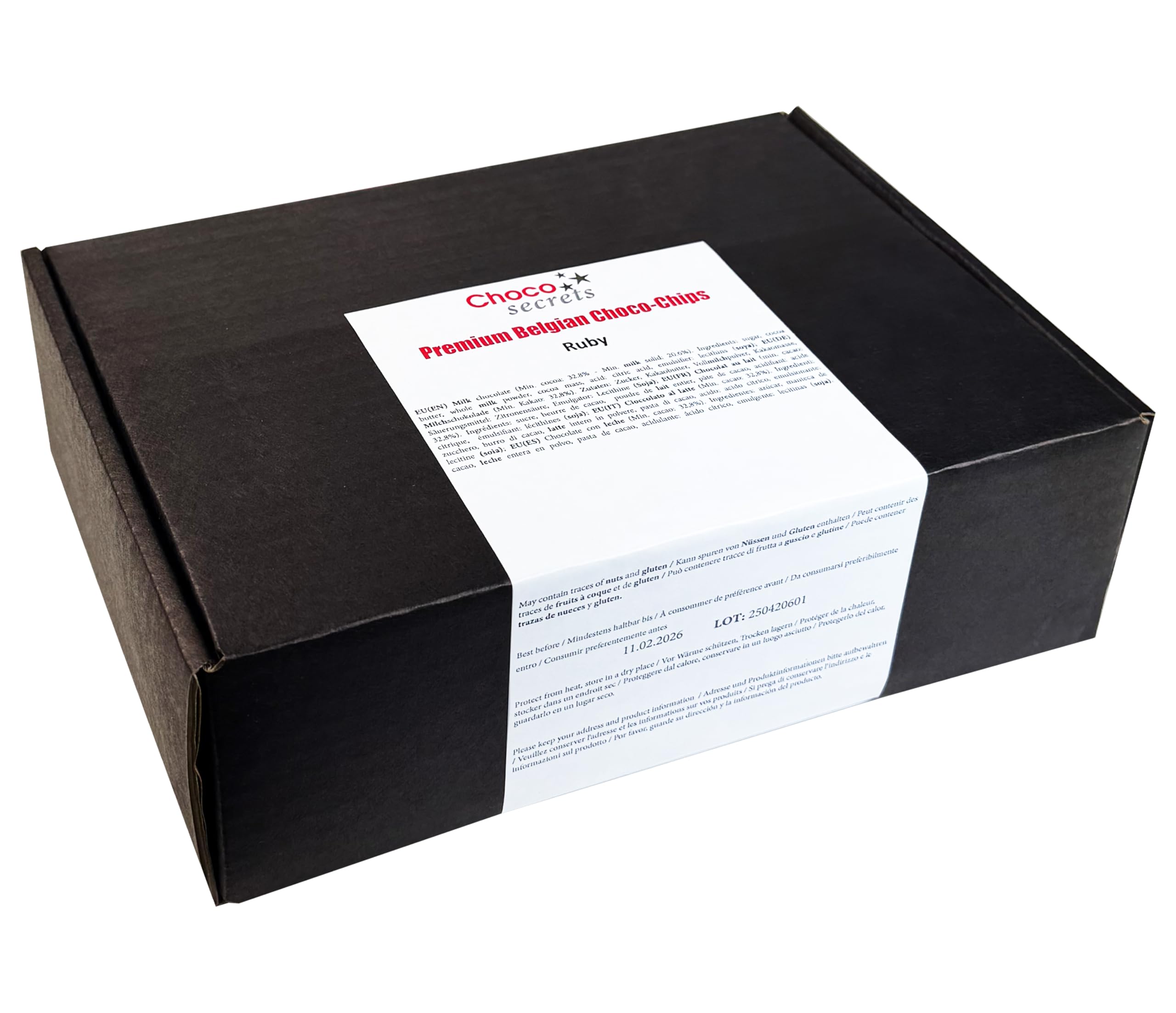 CHOCO SECRETS - 1,5 kg Belgische Ruby Schokolade für Schokobrunnen - Schokofondue Schokolade - Premium Kuvertüre Drops für Schokoladenbrunnen - Chocolate Chips zum Backen und für Desserts