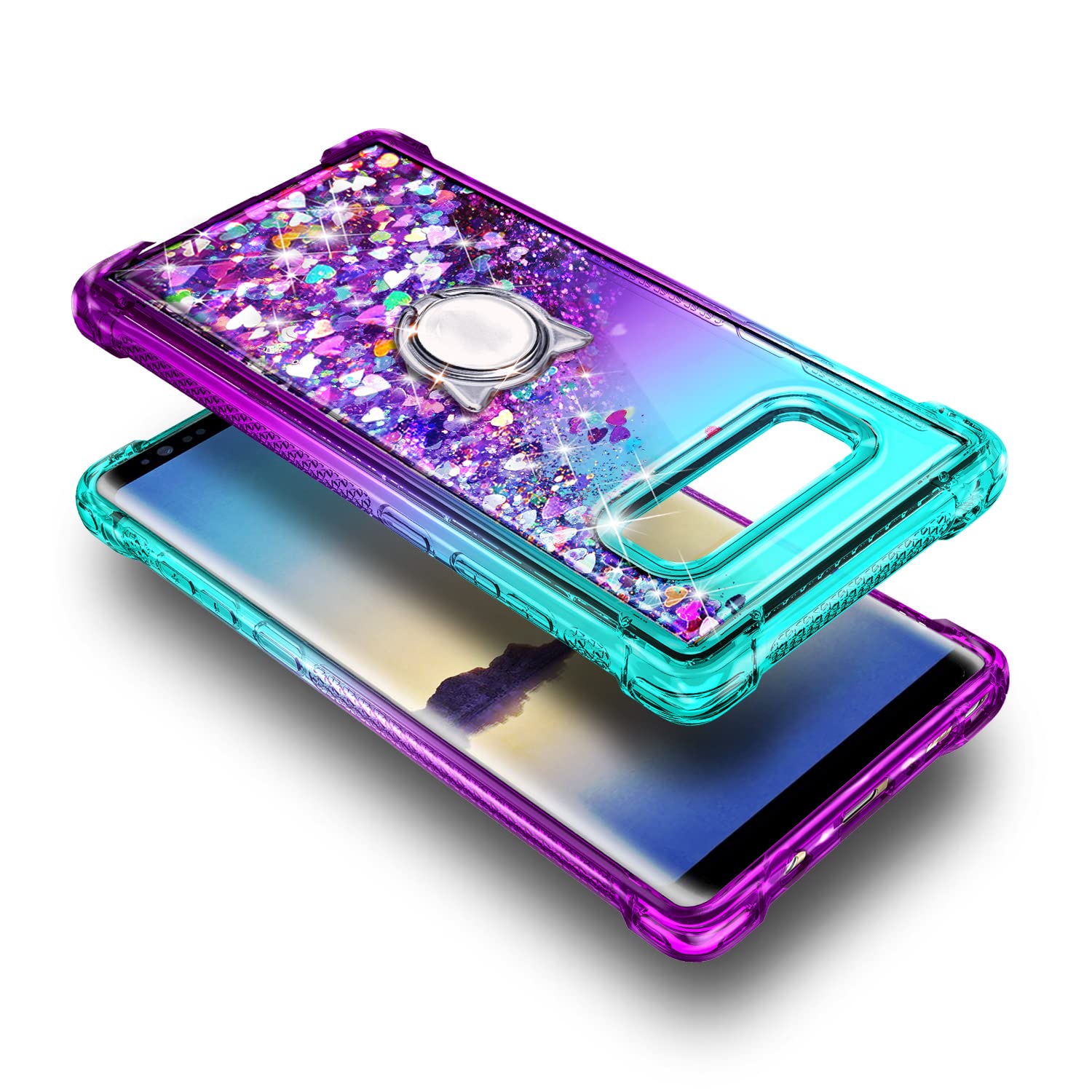 Amazon.com: NZND Case for Samsung Galaxy Note 8 with Ring Holder