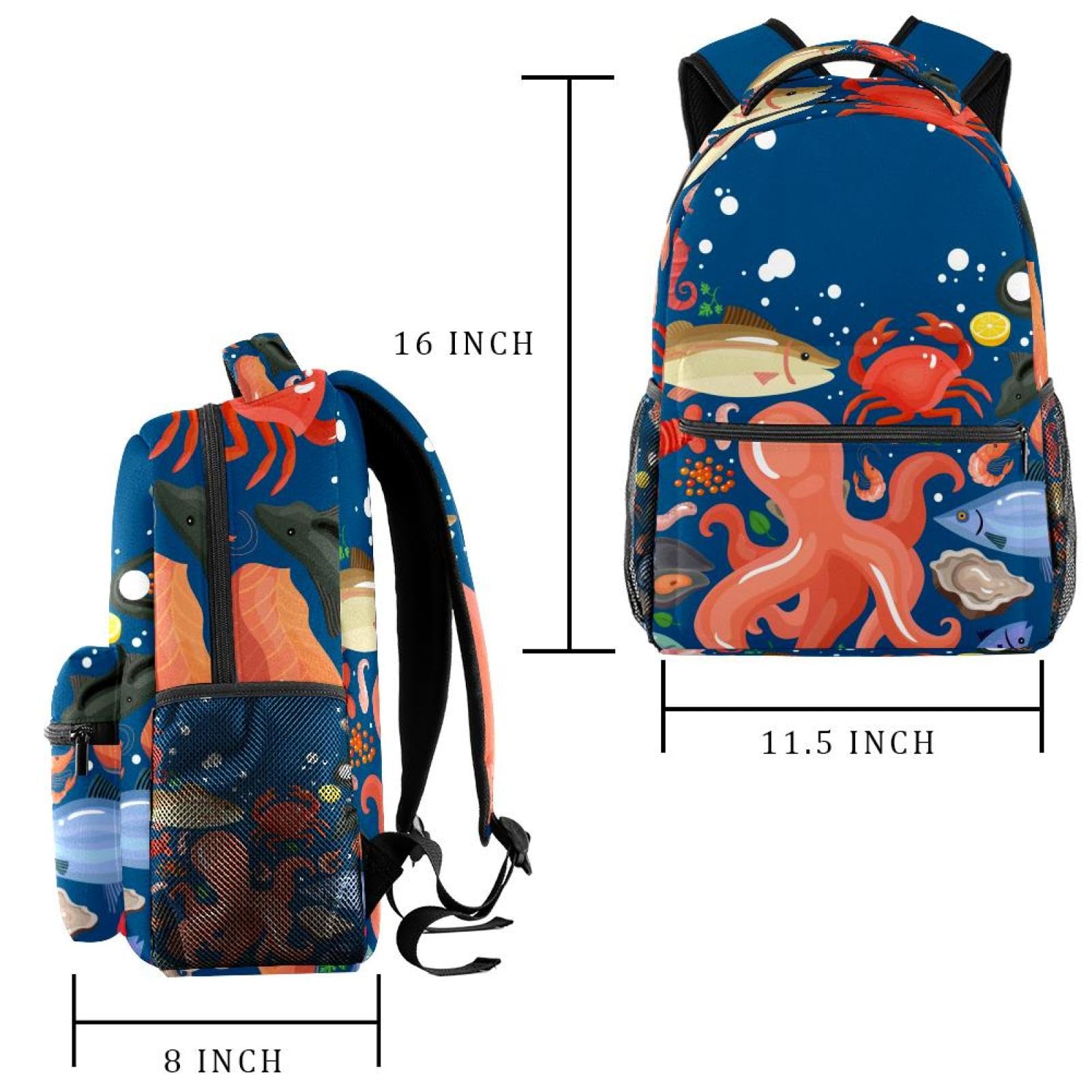 Zaino scolastico per uomini e donne, blu marino, borsa da viaggio per computer portatile, zaino leggero per università, zaino casual per libri