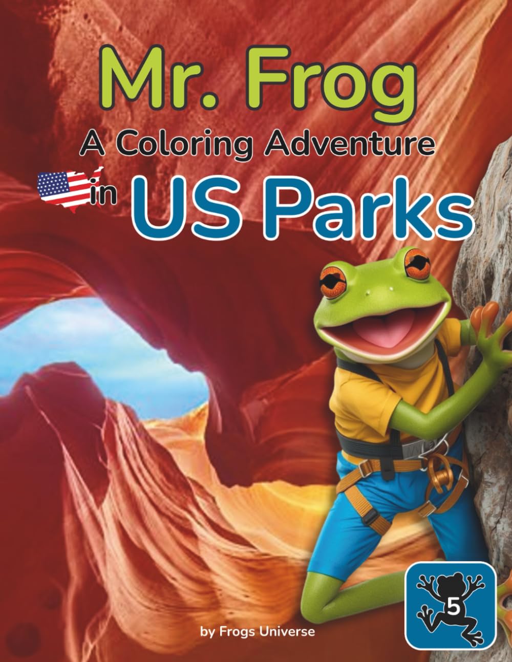 Mr. Frog: A Coloring Adventure in US Parks