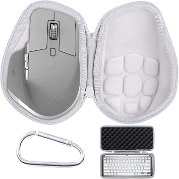 co2CREA Hard Case for Logitech MX Master 3S Mouse + MX Keys Mini Keyboard