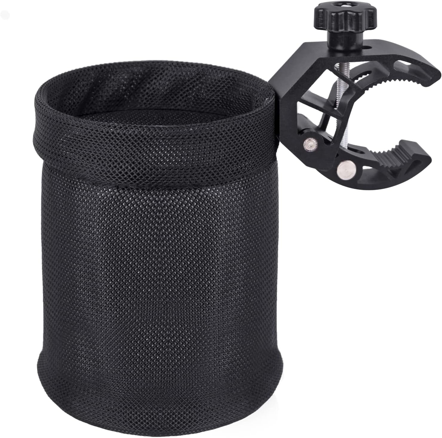 Motorcycle Cup Holder, ATV Drink Holder with 0.6"-1.75" Alligator Clamp, 32oz Bike Water Bottle Holder Accessories for Motorcycle, Wheelchair, UTV, Scooter, Boat, Golf, Tractor, Walker