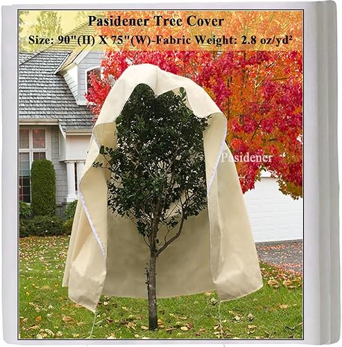 Cubiertas para plantas, protección contra la congelación, 2.8 onzas, 1 paquete de 90 x 75 pulgadas, cubiertas de árboles de invierno, mantas