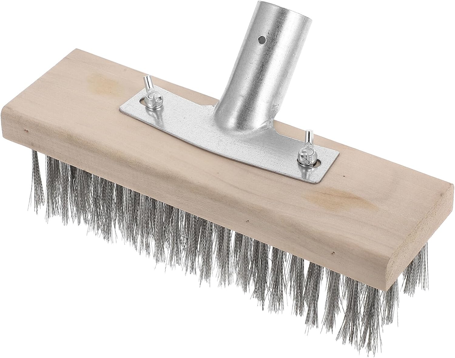 NUOBESTY Stainless Steel Wire Brush Review: Heavy-Duty Moss Remover for Patios, Concrete & Pools