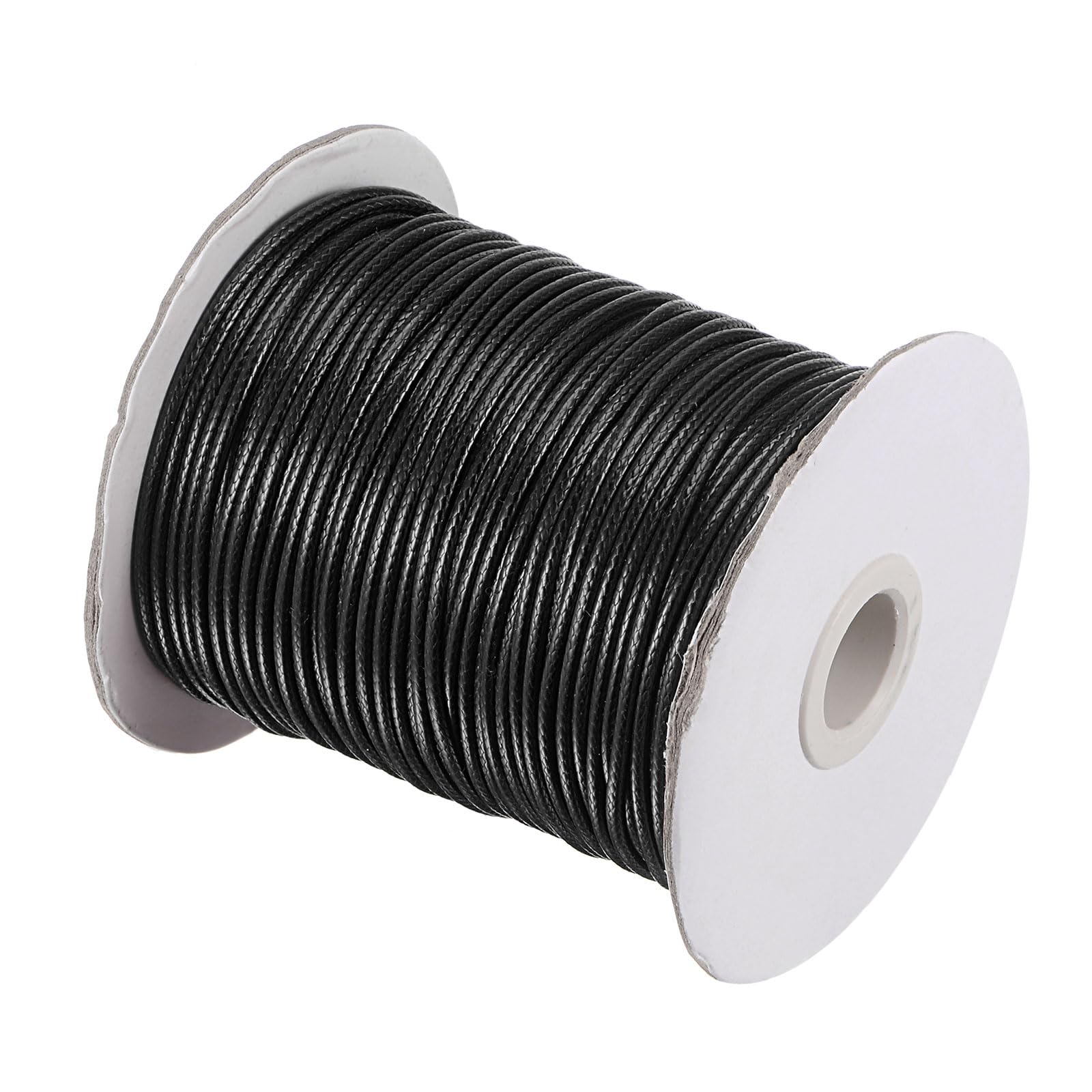 Fil de bijoux noir 2mm uxcell cordon loisirs créatifs bobine fil décoratif 78m