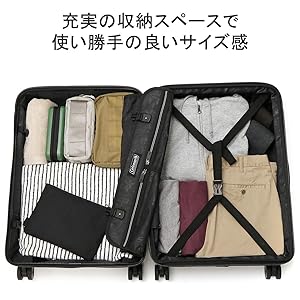 Amazon | [コールマン] ALMITE スーツケース 60L 69L 14-70