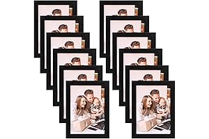 Momok Set of 12 Black Frames | Display Your Memories in Style