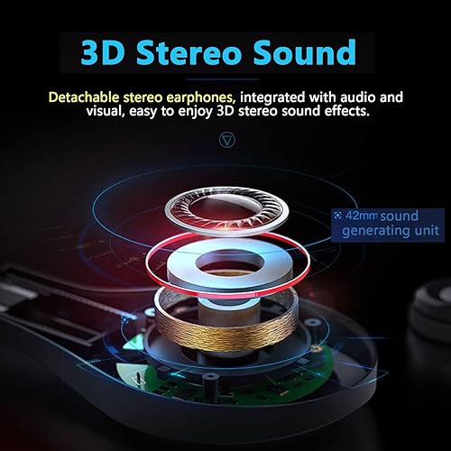 Miniatura 5 de 3D VR Glasses Virtual Reality Headset Goggles w Headphones, Phone VR Headset with Controller for Video Games Movies, Universal VR Glasses Set for