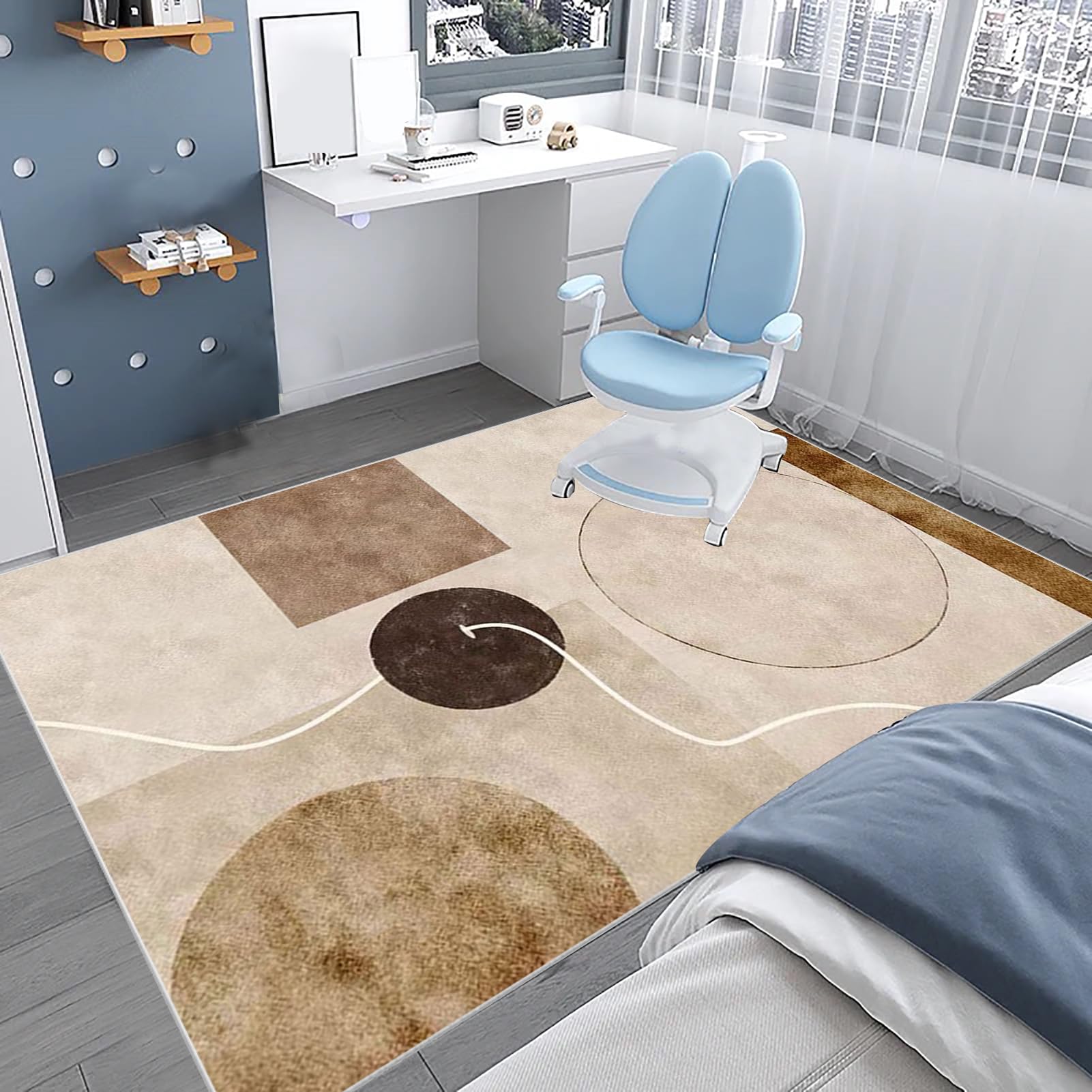 Tappeto per Sedia Gaming 110 x 170 cm Office Tappeto Salvapavimento Protezione Parquet e Pavimenti Duri Tappetino per Sedia da Ufficio Tappetino Protettivo Resistente per Pavimenti Duri