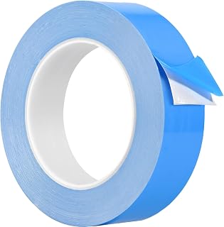 Thermal Adhesive Tape, 25m x 20mm x 0.2mm High Performance Double Side Thermal Tapes Cooling Pad Apply to Heatsink, LED, IGBT, IC Chip, Computer CPU,GPU, Modules, MOS Tube, SSD Drives