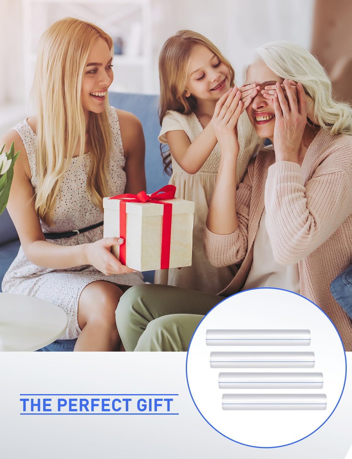 4PCS Mahjong Magnified Line Finder, Magnifier Reader with Guiding Line Perfect for Magnifying Mahjong Rule Card, Mahjong Players, Mahjong Accessories (Blue Line)