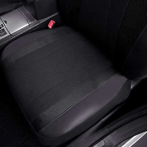 Miniatura 7 de Flying Banner - Juego completo de fundas para asiento de automóvil, malla de aire de piel sintética transpirable para hombre y mujer, compatible con