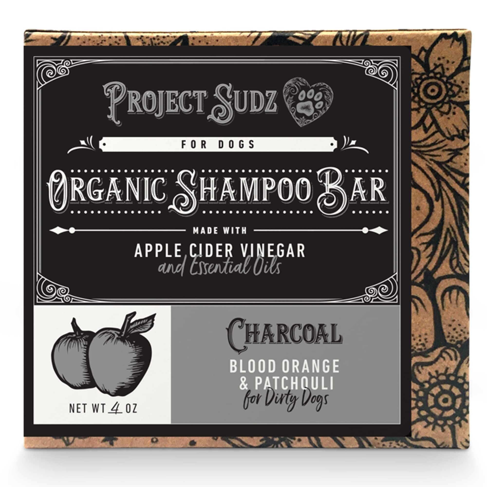 Project Sudz Activated Charcoal Organic Bar Shampoo for Dogs | Odor Eliminating, Deep Cleaning Natural Dog Bar (2)