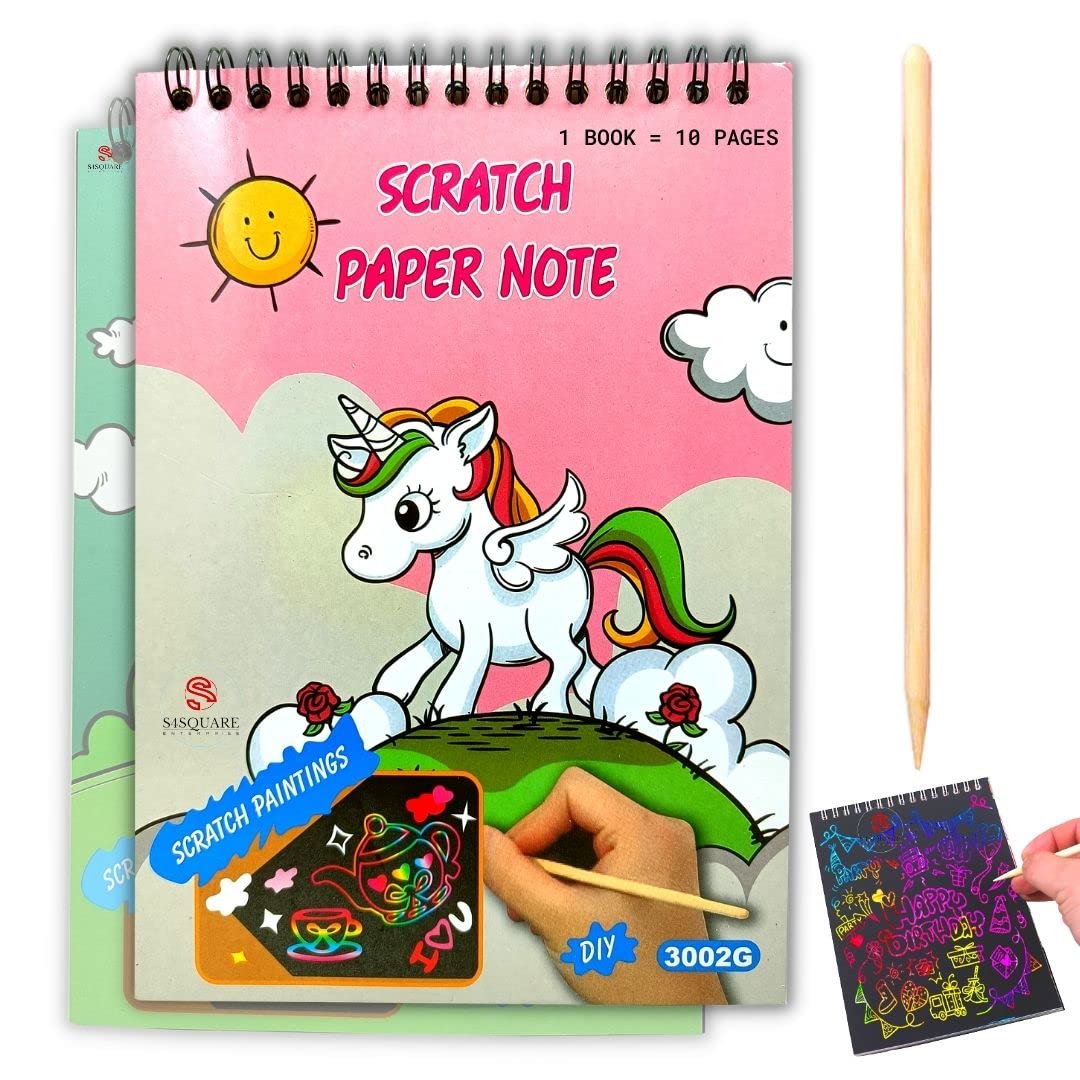 See full amazon price history chart for S4SQUARE ENTERPRISE Unicorn A5 Size Multiple Design Rainbow Scratch Magic Doodle (Pack of 2) DIY Art Books with Wooden Scratching Tool - Kids Arts and Crafts Activity S4SQUARE ENTERPRISE Unicorn A5 Size Multiple Design Rainbow Scratch Magic Doodle (Pack of 2) DIY Art Books with Wooden Scratching Tool - Kids Arts and Crafts Activity (B0C6V6FQ57) Amazon Price History, Amazon Price Tracker