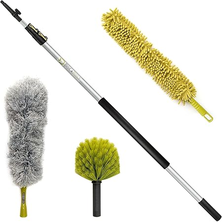 Amazon.com: 30 Foot High Reach Duster Kit with 7-24 ft Extension Pole ...