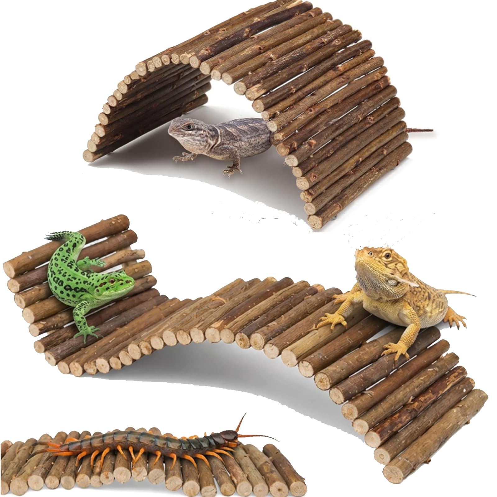 Reptile Accessories, 2pcs Bearded Dragon Hide and Tortoise Hideout