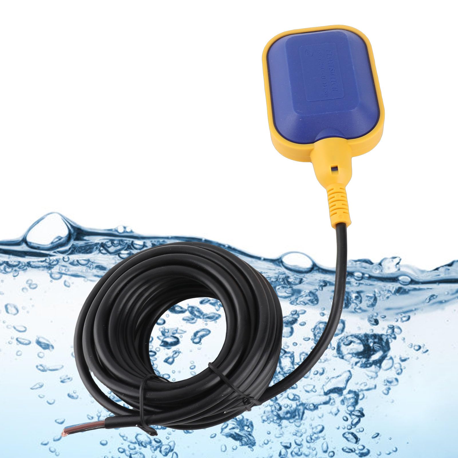 Ausla Interruttore a galleggiante con cavo da 5 metri, 220V 15(8) A, Controllo automatico pompe sommerse, Sensore livello acqua per serbatoi e piscine