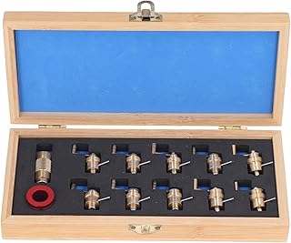 FOUF Mainspring Barrel Tool, Professional Watchmaker Winder Repair Tool and Watch Mainspring Winder Repair, Watch Mainspring Press Spring Winding Mechanism Watch Repair Tool Accessories w Storage Box