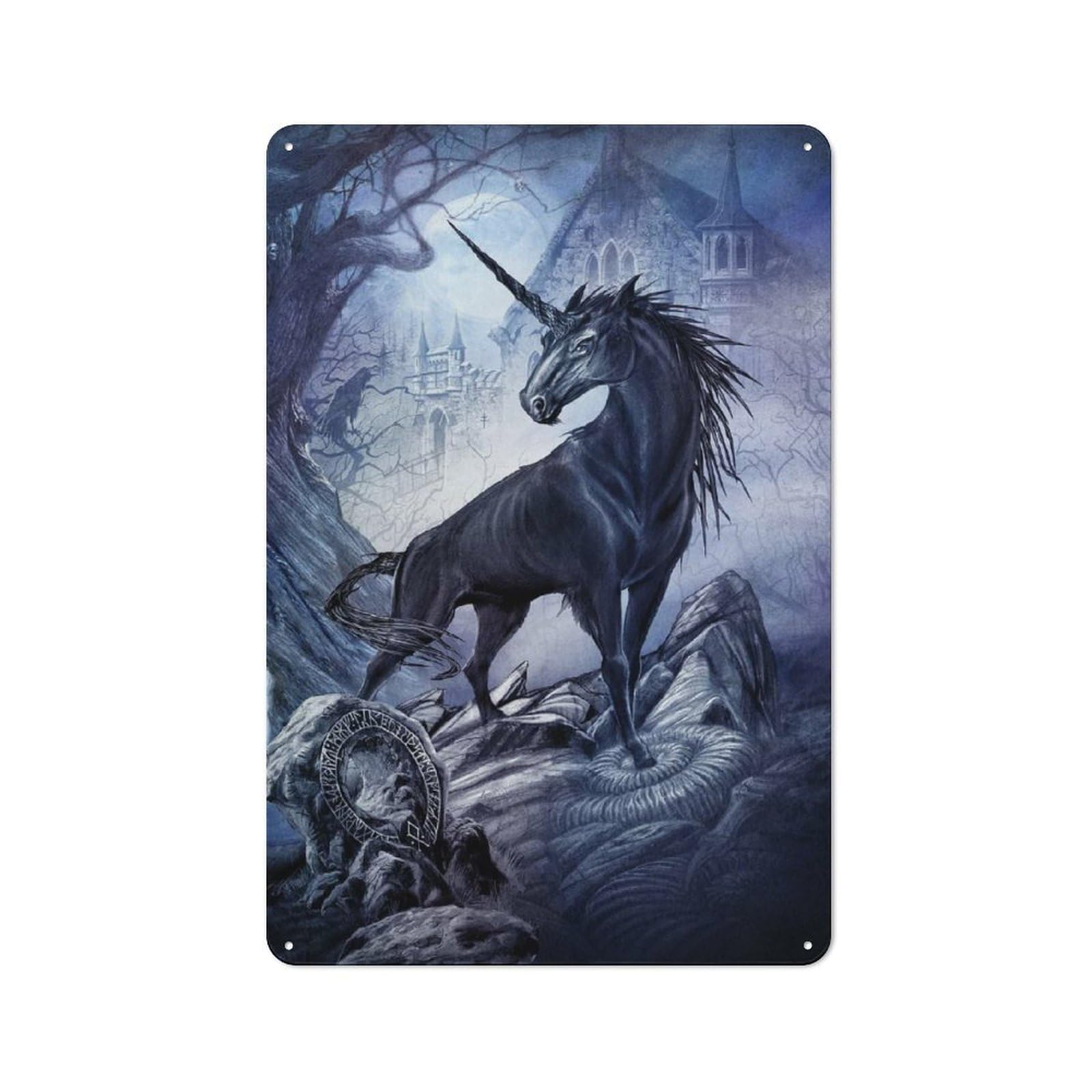 Junmoney Nocticorn Vintage Metal Sign 30X20cm, Cafe Style Restaurant Wall Art For Takeaway, Bar, Kitchen Or Counter Area