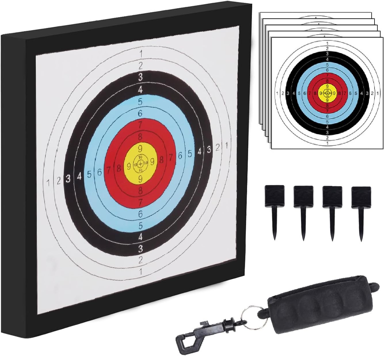 SPG Archery Target for Backyard Adult - EVA Foam Big Archery Target for Bows up to 50 Lbs, Durable Bow and Arrow Target for Backyard Shooting Practice with Arrow Puller