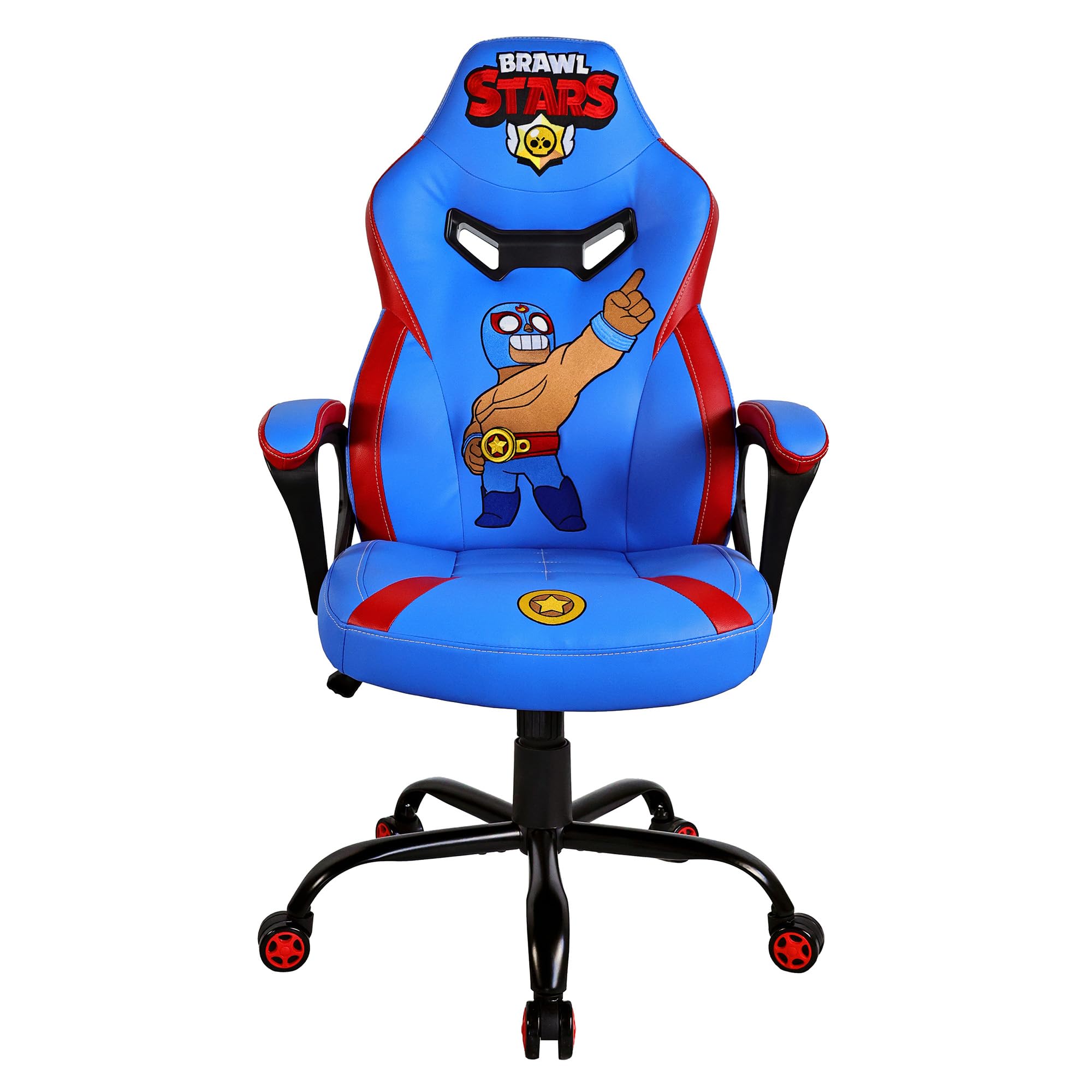 Subsonic - Gaming chair, Brawl Stars El Primo office chair, Children's gaming chair, Comfortable rocking seat, Integrated headrest and armrests, Ergonomic backrest, Adjustable height