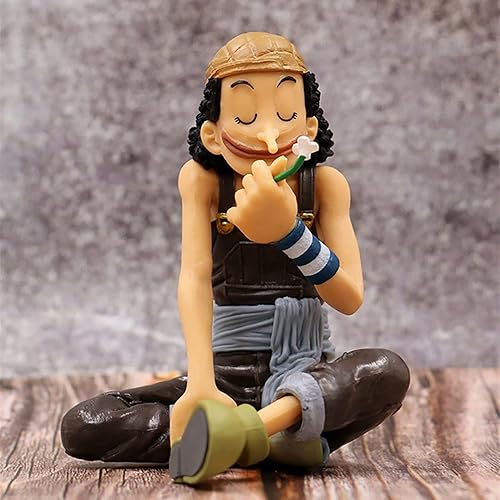 Miniatura 4 de Anime Usopp - Figura de acción de flores con olor y postura sentada, regalo de 4.7 pulgadas