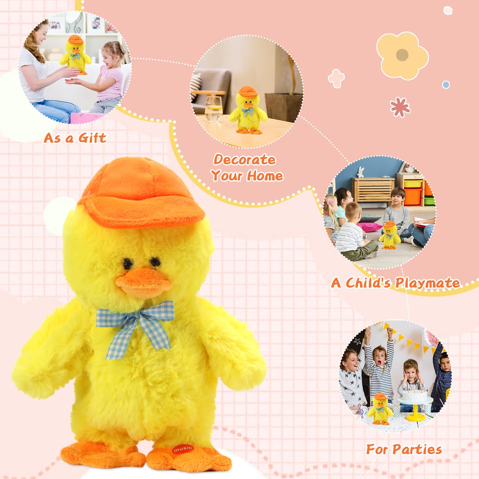 LUKETURE アヒルのおもちゃ 1-3歳児 おしゃべりおもちゃ Amazon