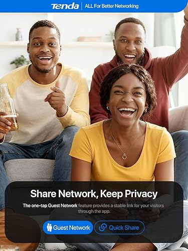 Miniatura 8 de Tenda Router AC10 Smart Gigabit Wi-Fi AC1200 de doble banda  Router de Internet inalámbrico de alta velocidad  Cobertura de largo alcance  Control