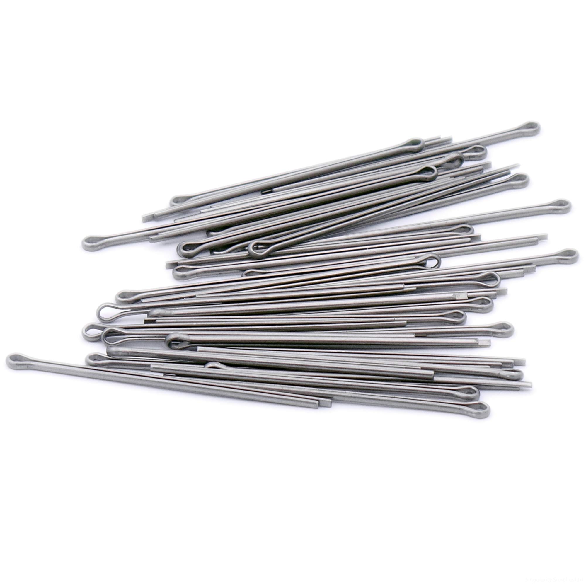 Singularity Supplies Silver M2 (2Mm X 18Mm) Split Cotter Pin - Stainless Steel (A2) (Pack Of 40)