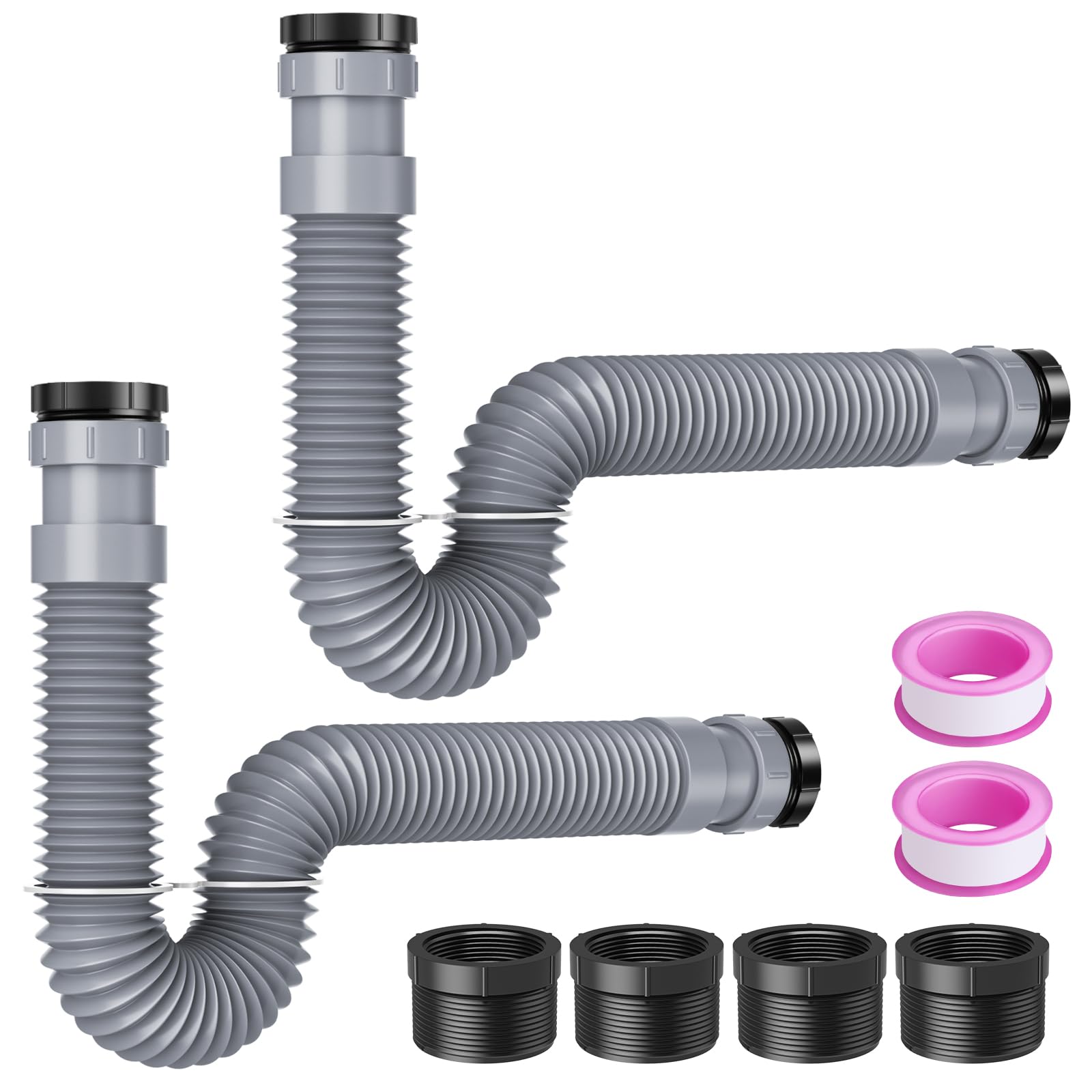 PP Pipe Wash Basin Drainage Pipe Lengthen Deodoran... - Grandado - View #4