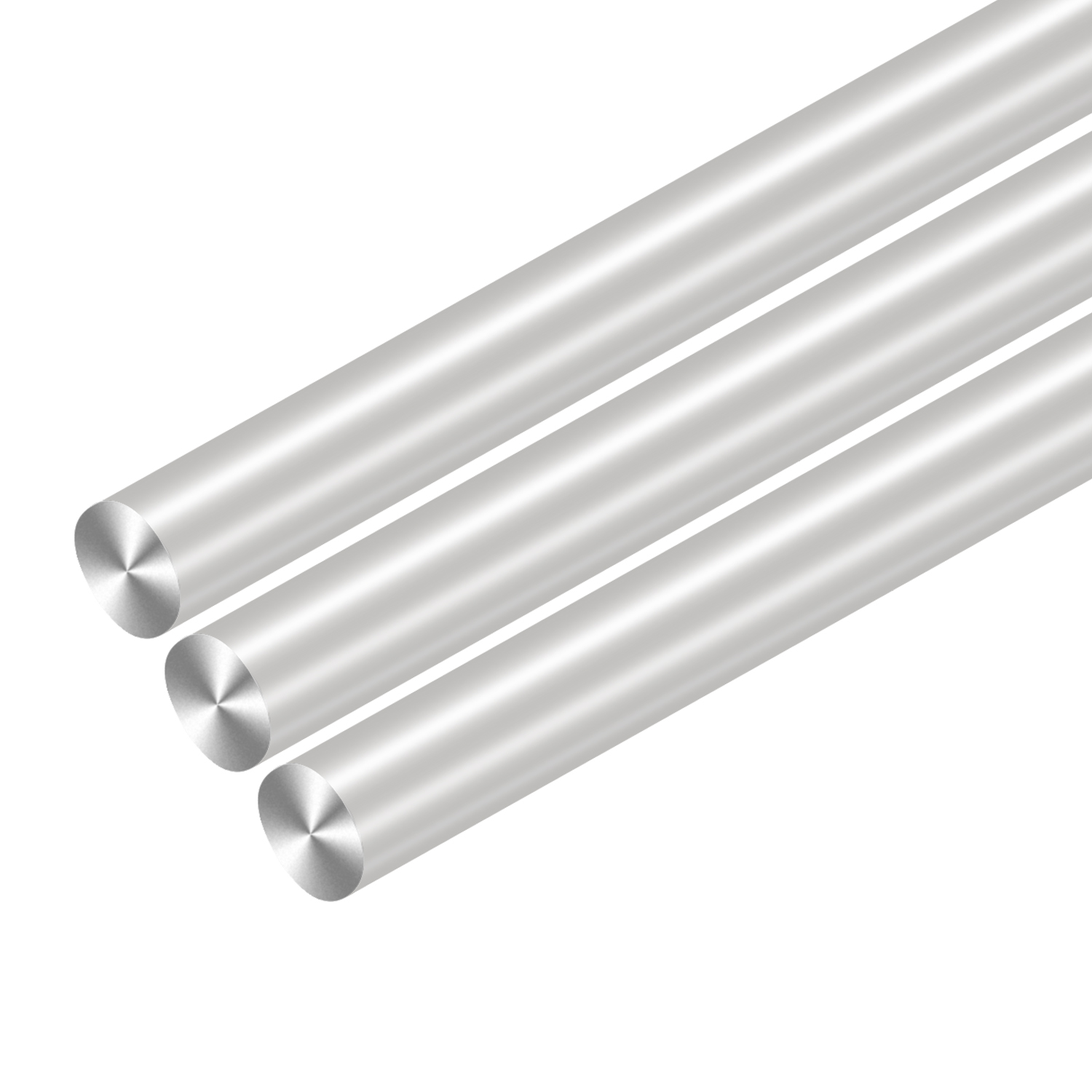 Image of 3Pcs 19mm x 406mm Aluminum Rod,16 inch(406mm) Long 3 /4Inch(0.75 inch-19.05mm) Diameter 6061 Aluminum Round Rod Metal Bar Solid Stick for DIY Craft, New Lathe Bar.