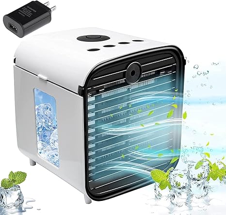 Amazon Com Nifogo Personal Air Conditioner Personal Air Cooler 3 In 1 Mobile Air Conditioner Air Space Conditioner Multifunction 3 Speeds And 7 Led Lights For Home Room Office Outdoor Stable Version Home Kitchen