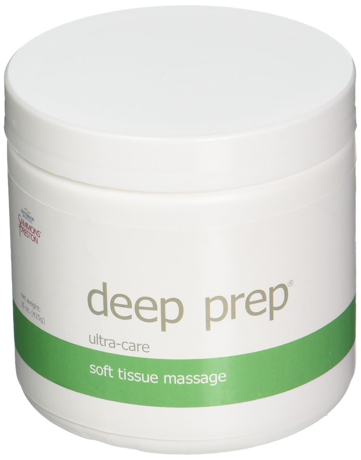 Rolyan Deep Prep Ultra Care Deep Tissue Massage Cream, Hypoallergenic & Odorless Professional Massage Creme for Relaxing Full Body Pain Relief, Unscented & Safe to Use On All Skin Types, 15 Ounce Jar