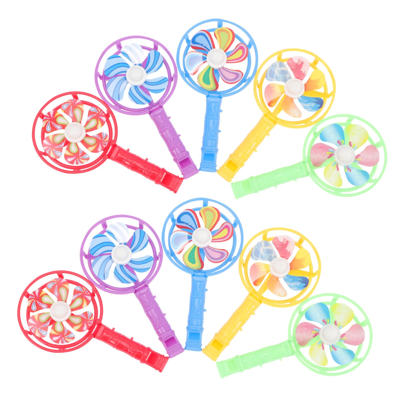 FOYTOKI 30Pcs Colorful Windmill Whistles Educational for Music Learning Party Playthings for Plastic Noisemakers for Games and Imagination Development
