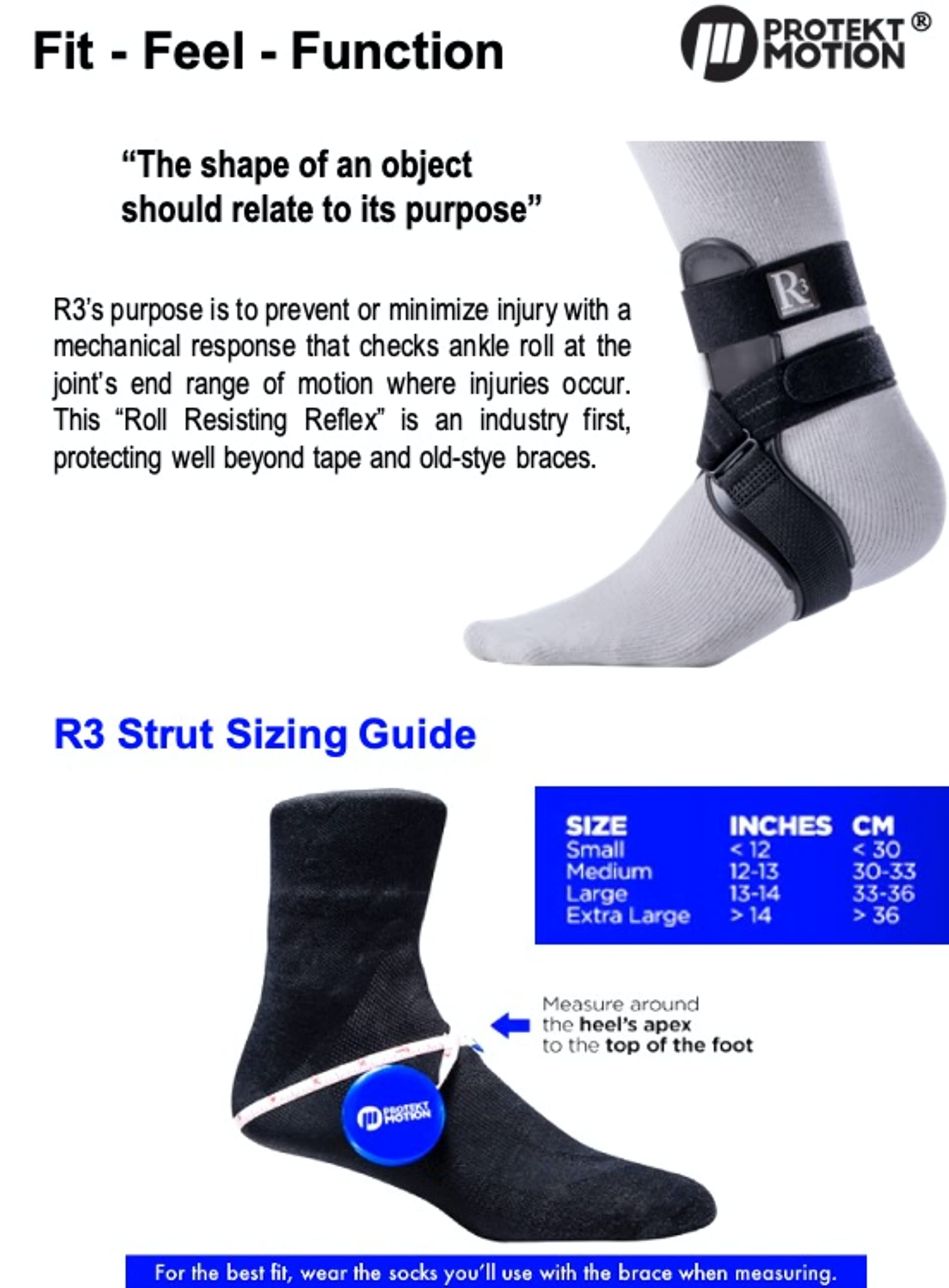 R3 - Tobillera para Baloncesto, Baloncesto, fútbol