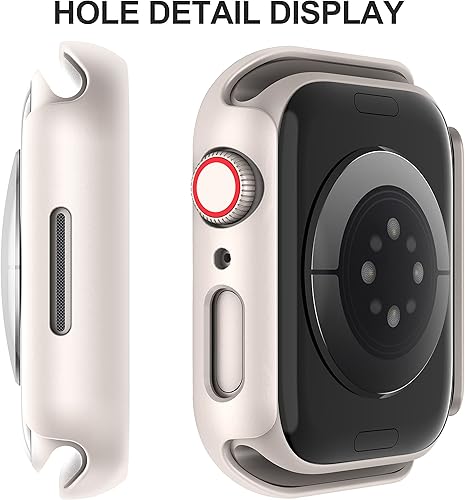Miniatura 4 de Paquete de 2 protectores de pantalla para Apple Watch de 45 mm, para iWatch Series 987654Series SESE 2 de 45 mm, funda protectora de vidrio templado