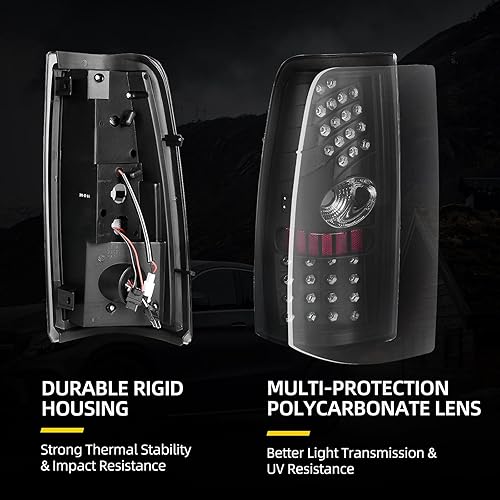 Miniatura 10 de DWVO Conjunto de luces traseras LED compatibles con Chevy Silverado 1500 25002007 Silverado Classic  99-02 GMC Sierra 1500 250001-02 Sierra 1500HD