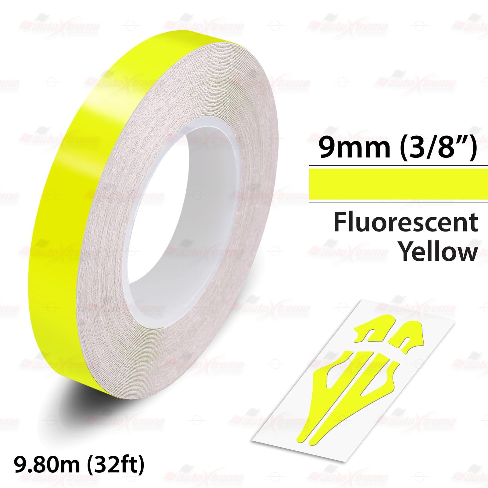 FLUORESCENT YELLOW, 3/8