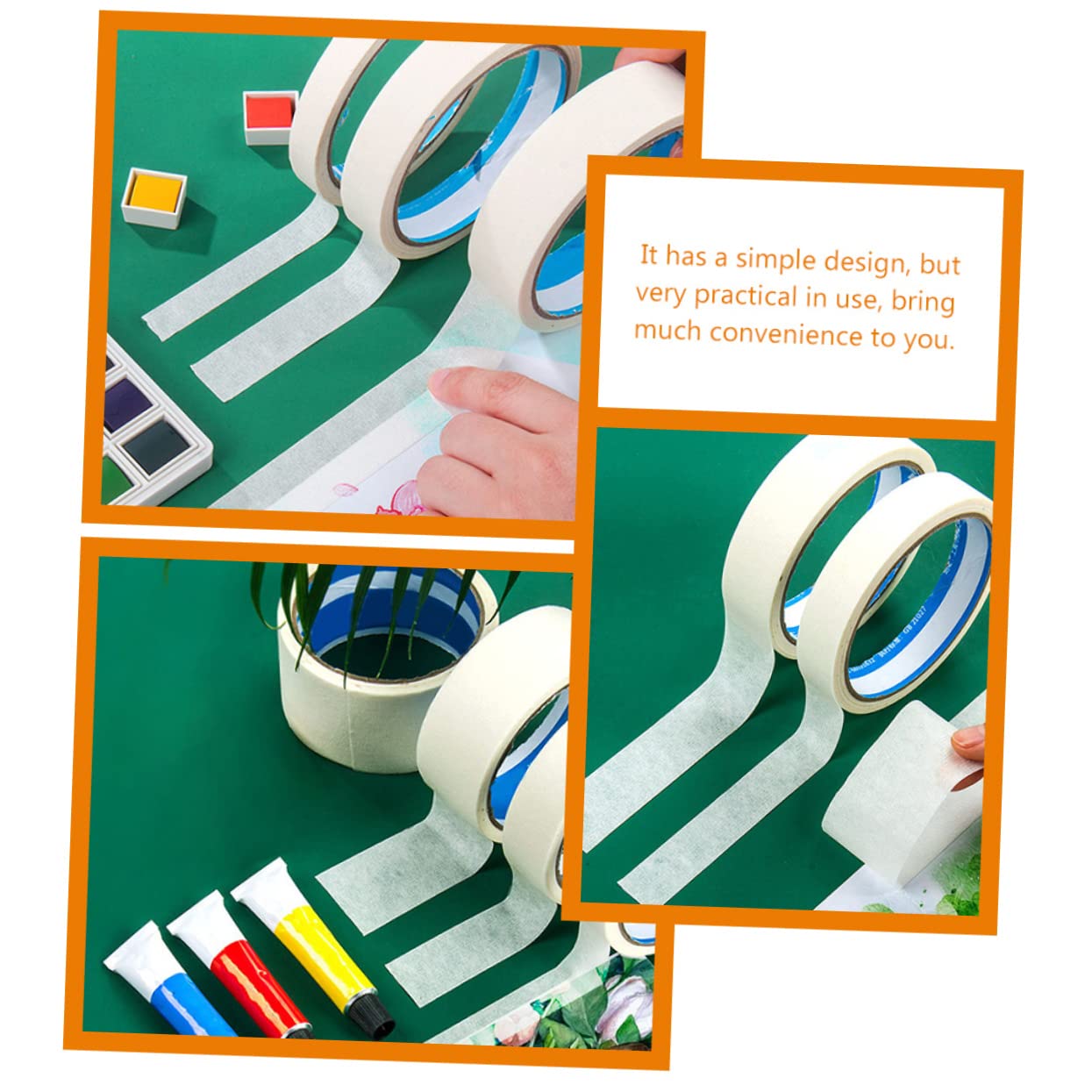 STOBOK 12rollos Cinta De Enmascarar Autoadhesiva Para Manualidades Para Decoraciones Temporales y Proyectos De Dibujo Estudiantil