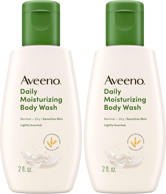 Aveeno Daily Moisturizing Body Wash, 2 Ounce (Pack of 2)